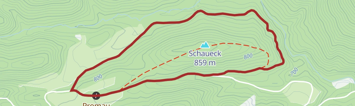 Route map: Schaueckrunde (Spitzhiatl Challenge)